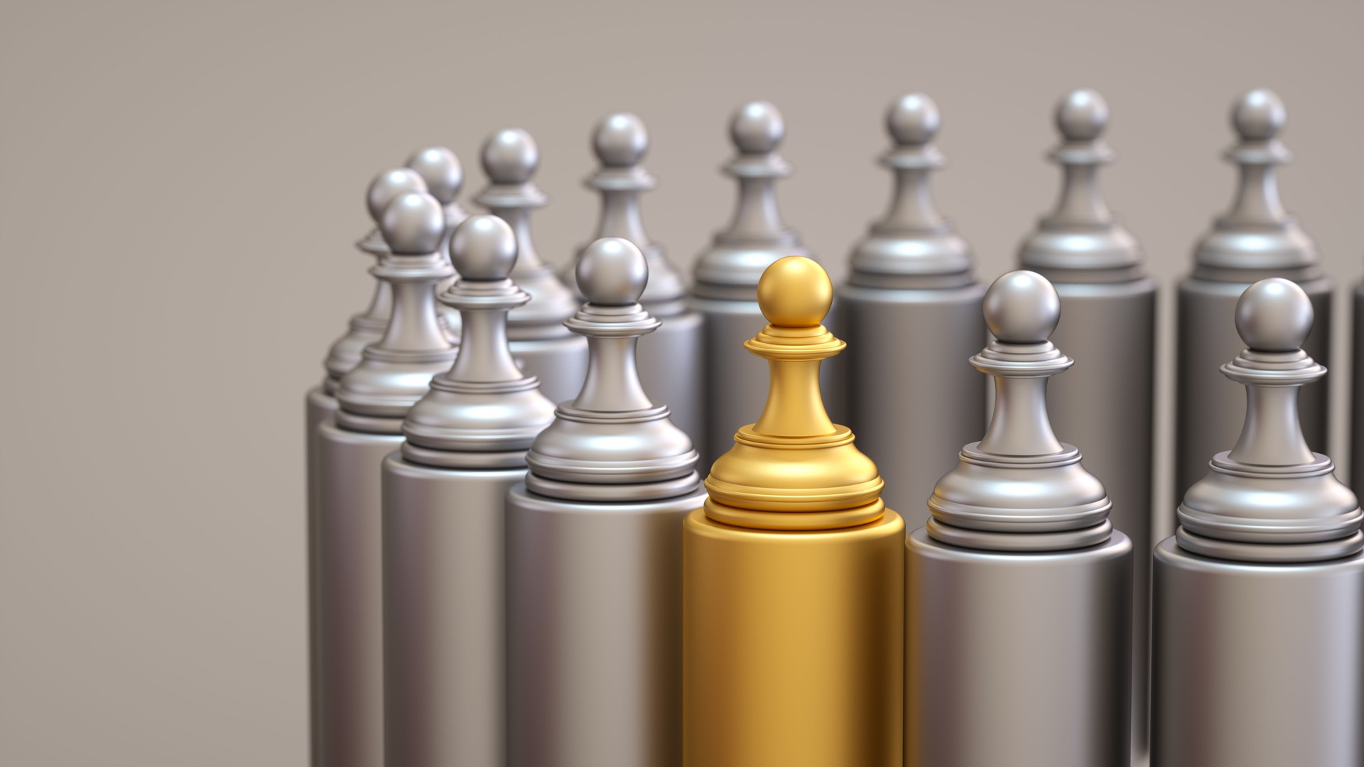 Leadership and Standing Out From the Crowd Concept